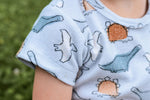 Lade das Bild in den Galerie-Viewer, Frottee Jersey &quot;Spotted Dinos&quot; COLLECTION Lager
