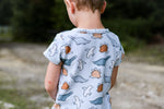 Lade das Bild in den Galerie-Viewer, Frottee Jersey &quot;Spotted Dinos&quot; COLLECTION Lager
