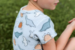 Lade das Bild in den Galerie-Viewer, Frottee Jersey &quot;Spotted Dinos&quot; COLLECTION Lager
