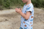 Lade das Bild in den Galerie-Viewer, Frottee Jersey &quot;Spotted Dinos&quot; COLLECTION Lager
