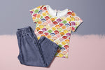 Lade das Bild in den Galerie-Viewer, Supersoft Premium Jersey &quot;Fruit Scalopps&quot; dusk 0,5 m
