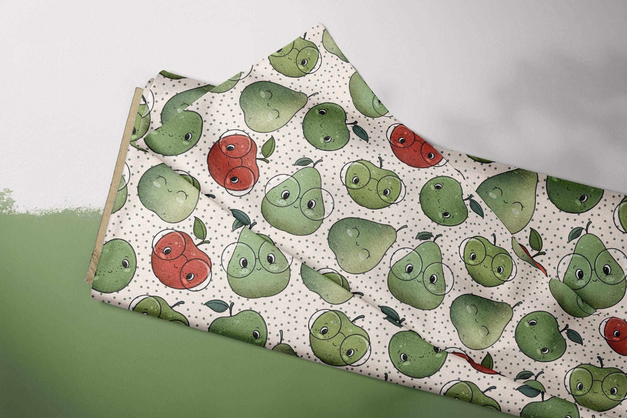 Supersoft Premium Jersey "An Apple a Day" groß 0,5 m