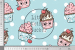 Lade das Bild in den Galerie-Viewer, BIO French Terry &quot;Sweet Cupcakes&quot; groß 0,5 m Lager
