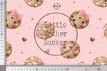 Lade das Bild in den Galerie-Viewer, Supersoft Premium French Terry &quot;Cute Cookies&quot; groß 0,5 m
