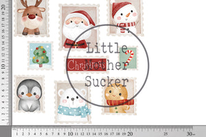 Bügelbild "Lora's Christmas Stamps" Set