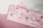 Lade das Bild in den Galerie-Viewer, Supersoft Premium Jersey &quot;Pretty Little Ballerina&quot; Braun groß 0,5 m
