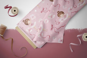 Supersoft Premium Jersey "Pretty Little Ballerina" Braun groß 0,5 m