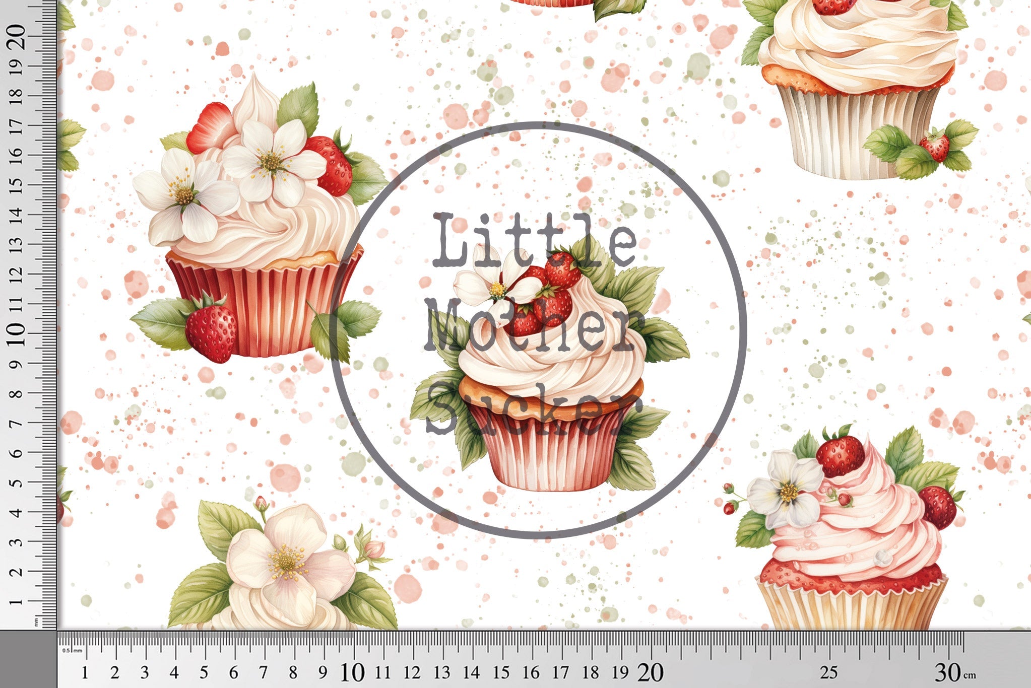 Design "Cupcakes Strawberry" COLLECTION